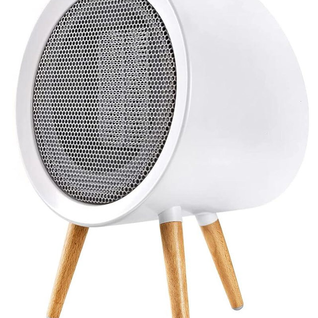 Gaiatop Portable Space Heater for Indoor Use, 1000W/600W Small Electric Desk Heater for Bedroom or Office, 2s PTC Ceramic Heating, Overheat & Tip-Over Protection, Cute Gifts for Women Men, White