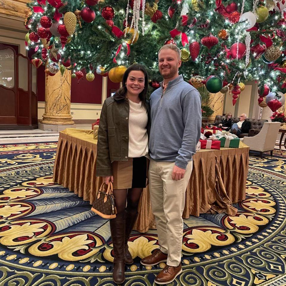 Our traditional visit to the Jefferson Hotel during Christmas time!