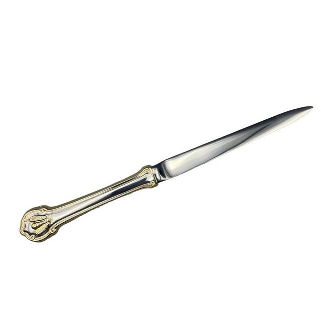 Wallace Napoleon Bee Gold Accent Letter Opener, 9-Inch, Silver