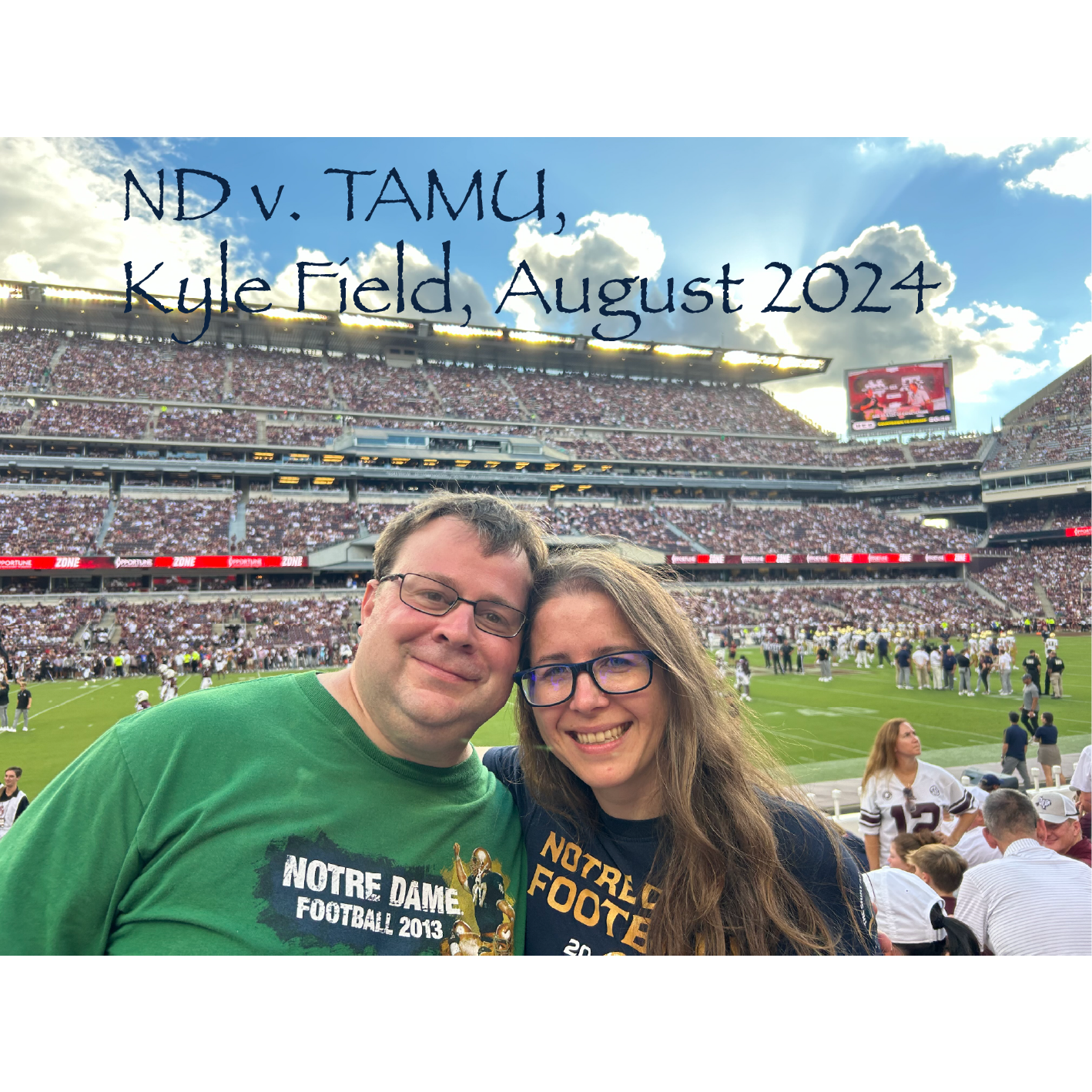 Double seminar + ND game trip to Texas A&M for Notre Dame's opening game