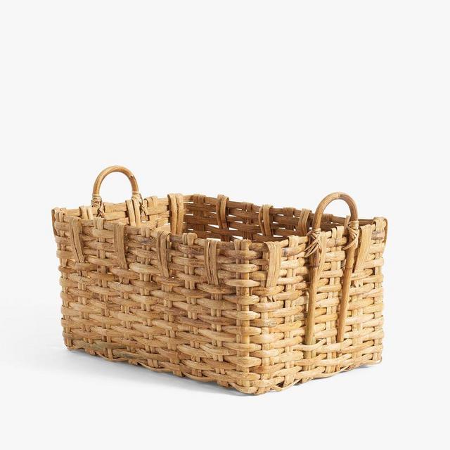 Artisan Rustic Rectangle Basket - Low