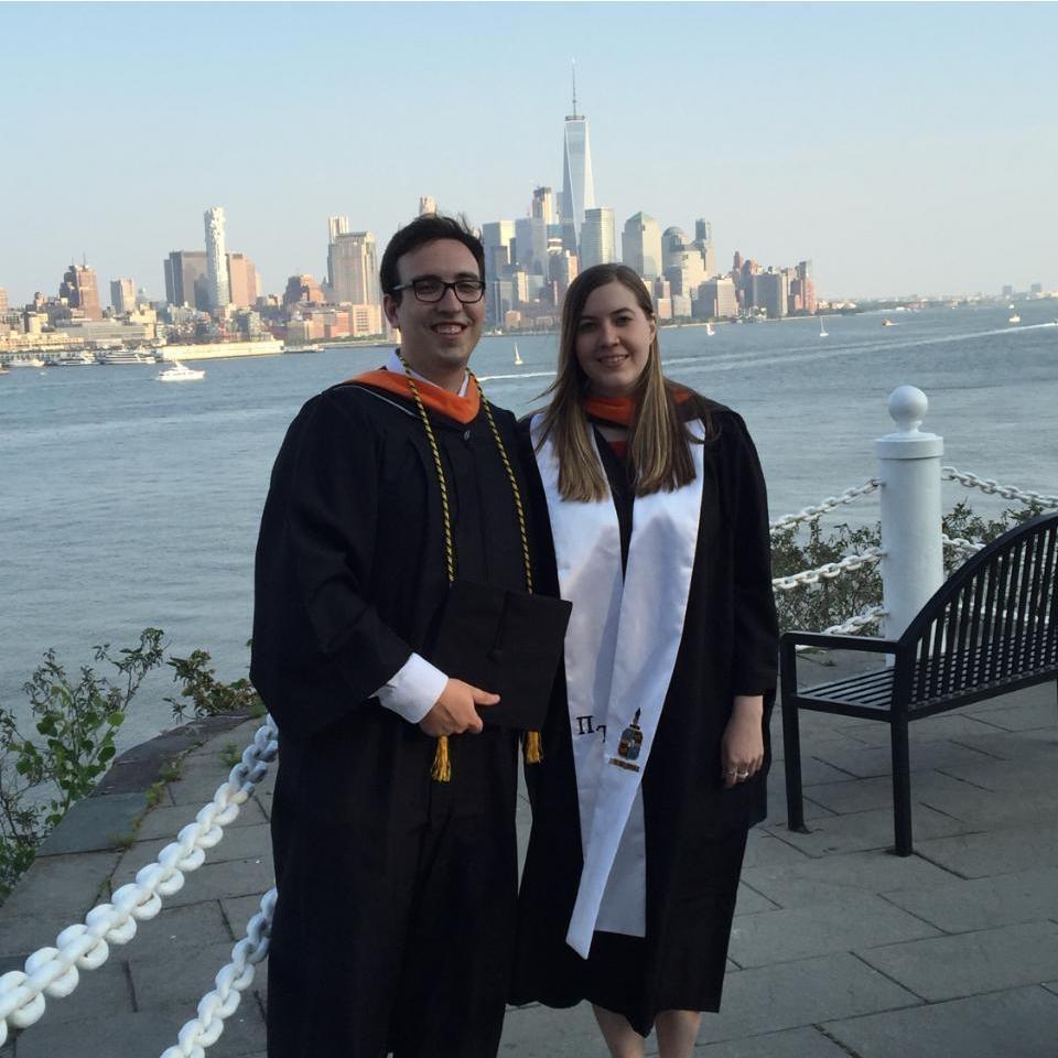 May 2016 at Dan and Caroline's college graduation from Steven Institute of Technology!