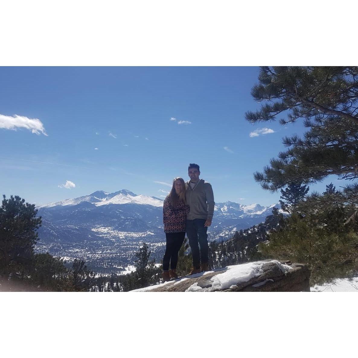 Time to start checking off the states. An impressive winter storm may have closed Denver Airport, but it didn't stop us getting to Estes Park in Colorado.