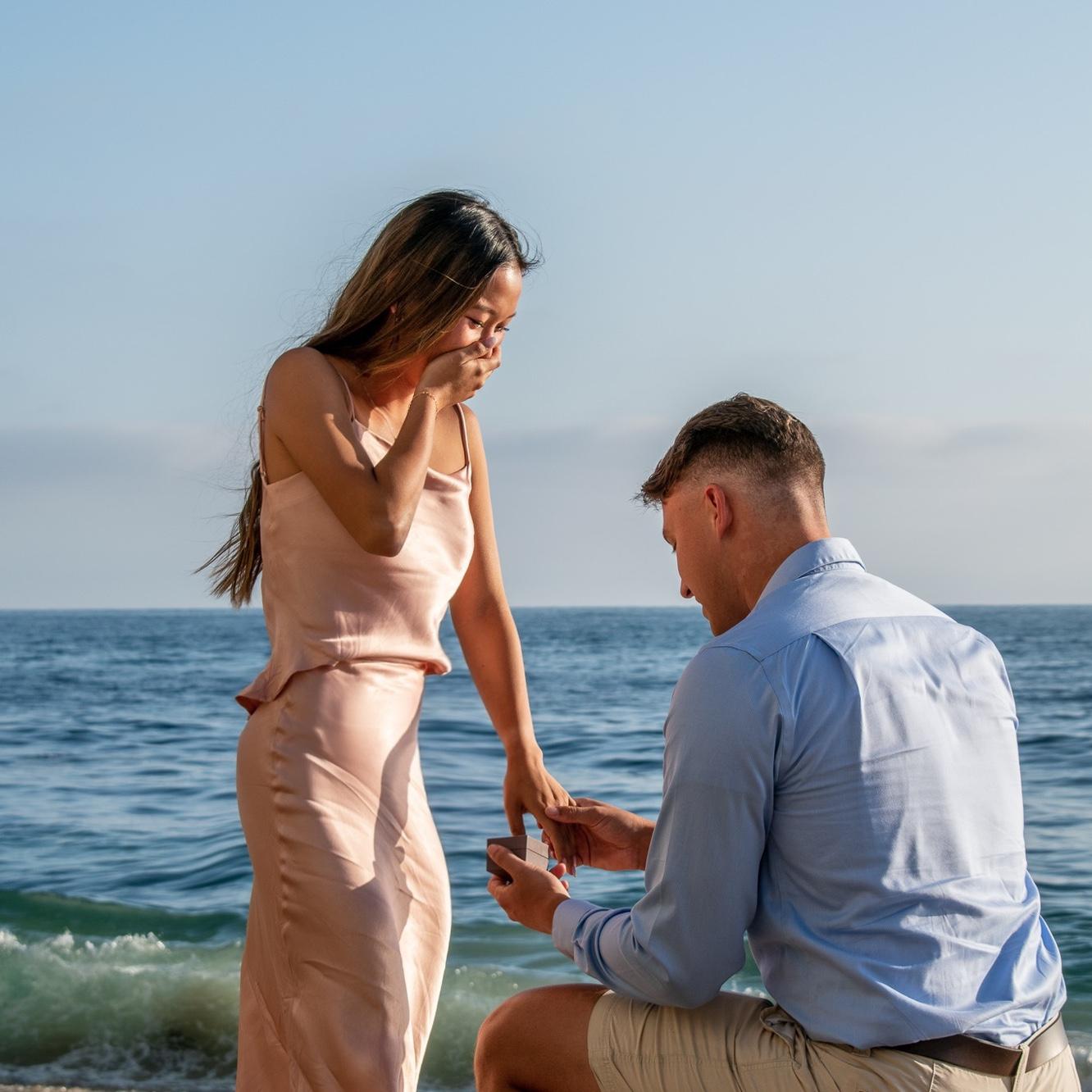 Our engagement day in Laguna Beach, CA. Bryce and Serena’s sister and Maid of Honor, Hannah, worked so hard to make sure our families and friends were there to celebrate with us.

-June 2022