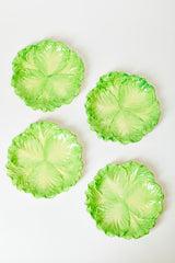 SET OF 4 CABBAGE SALAD PLATES
