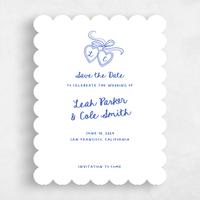 Blue Wedding Save the Date - Gilda Portrait