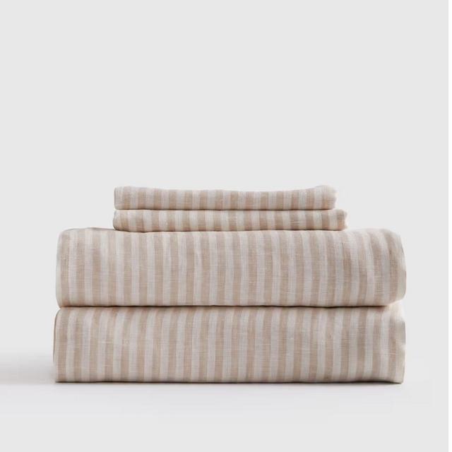 European Linen King Sheets | Natural