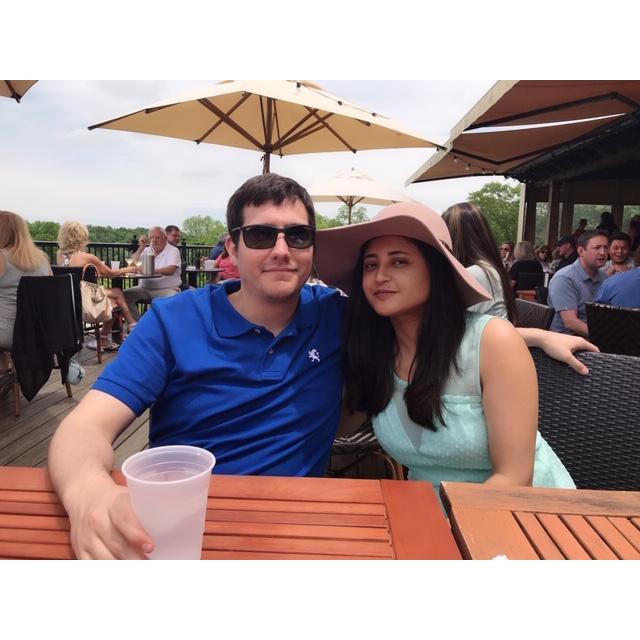 Jon and Kirtee - Enjoying the day at a Missouri winery.