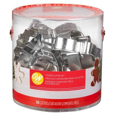 Wilton 18pc Holiday Metal Cookie Cutter Set