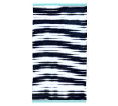 Beach Towel, Navy/Seabreeze