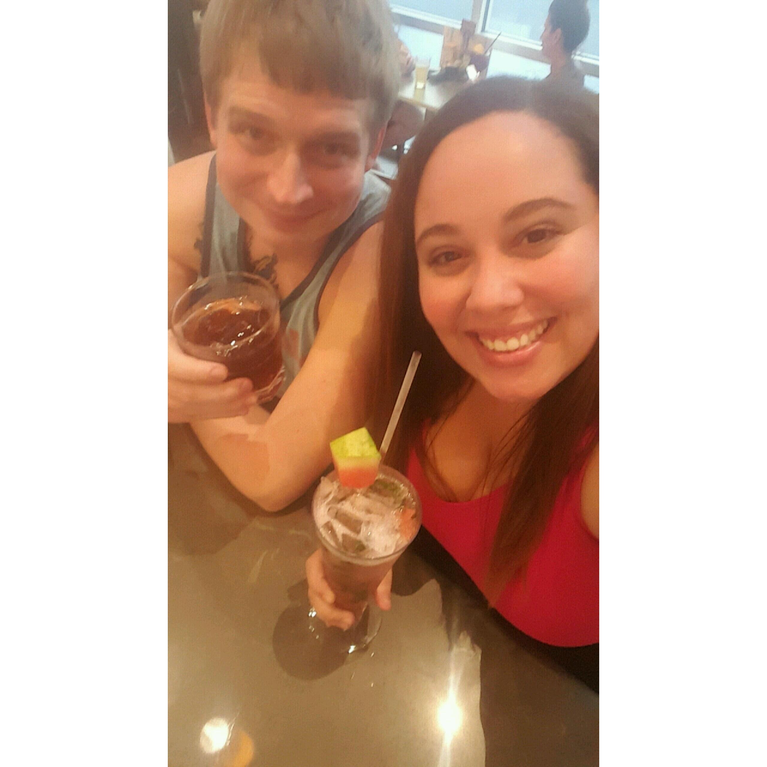 Our first date.