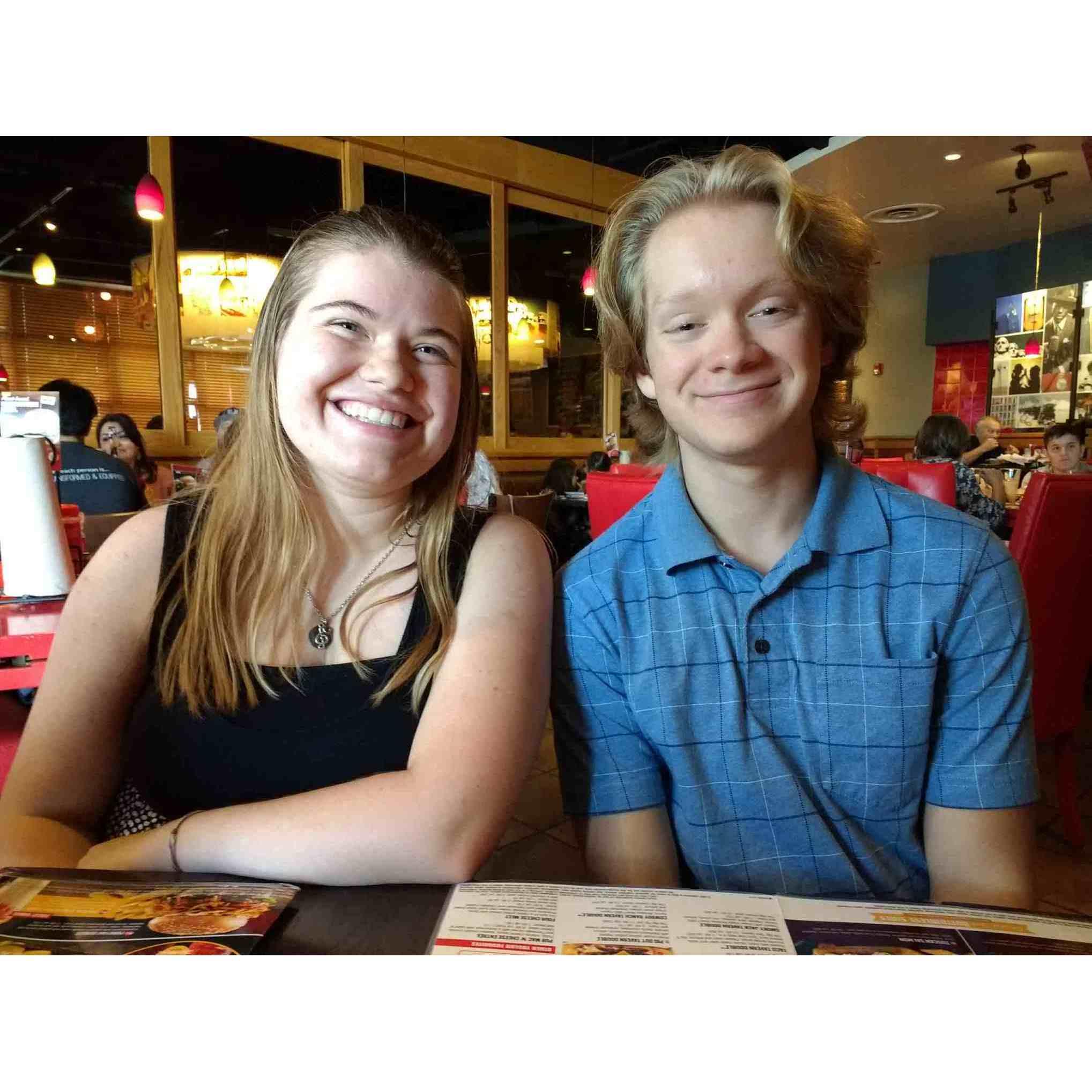 Andrew's 17th Birthday at Red Robin (September 2019)