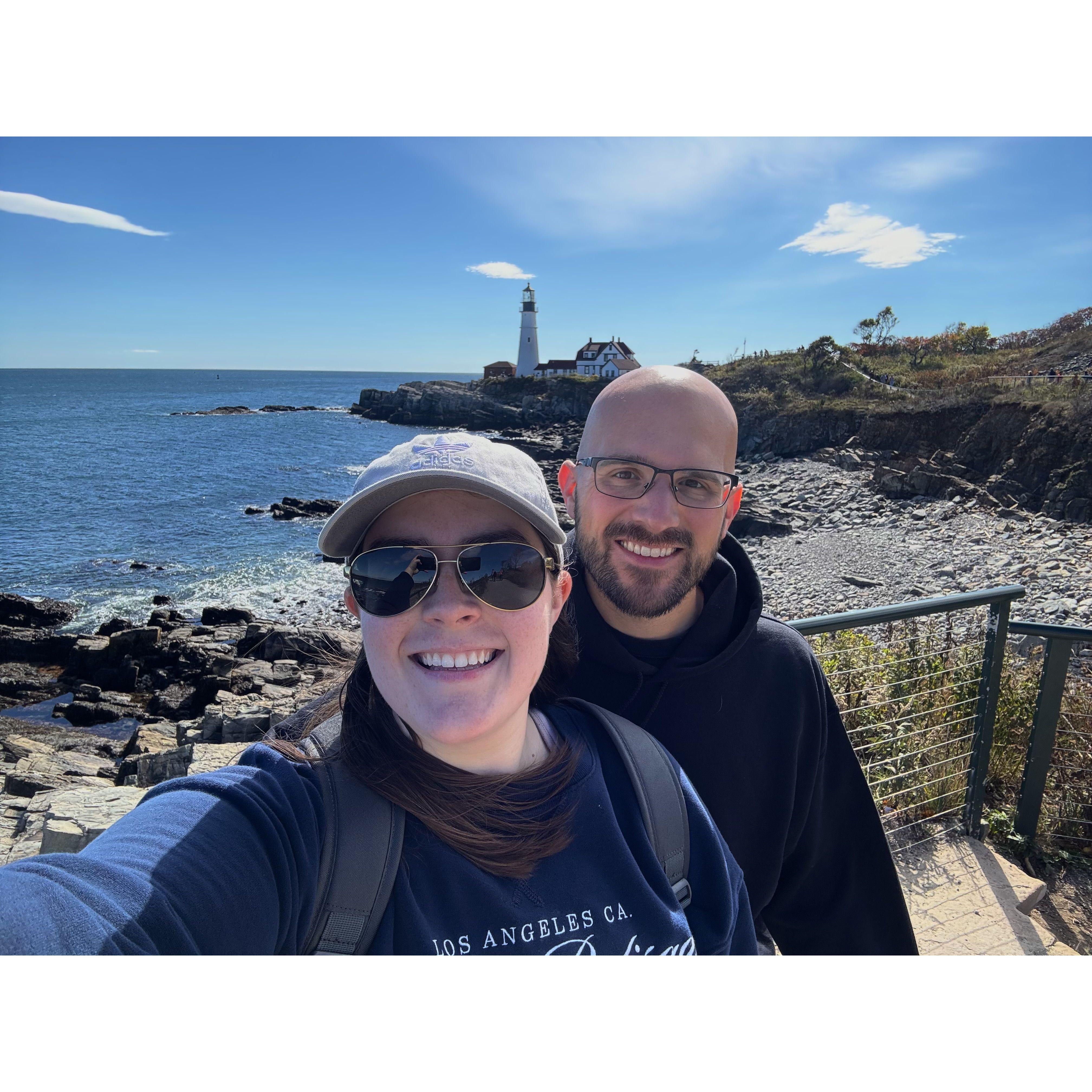 Portland Headlight visit on our way home from Acadia!