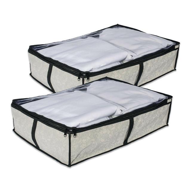 Salinas Fabric Underbed Storage Set (Set of 2)