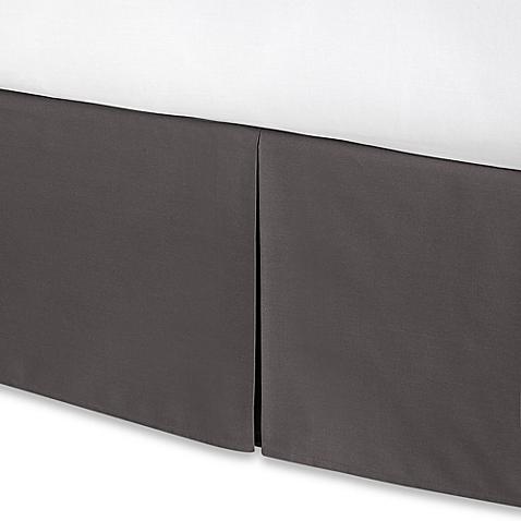 Smoothweave™ 14-Inch Tailored Queen Bed Skirt in Grey