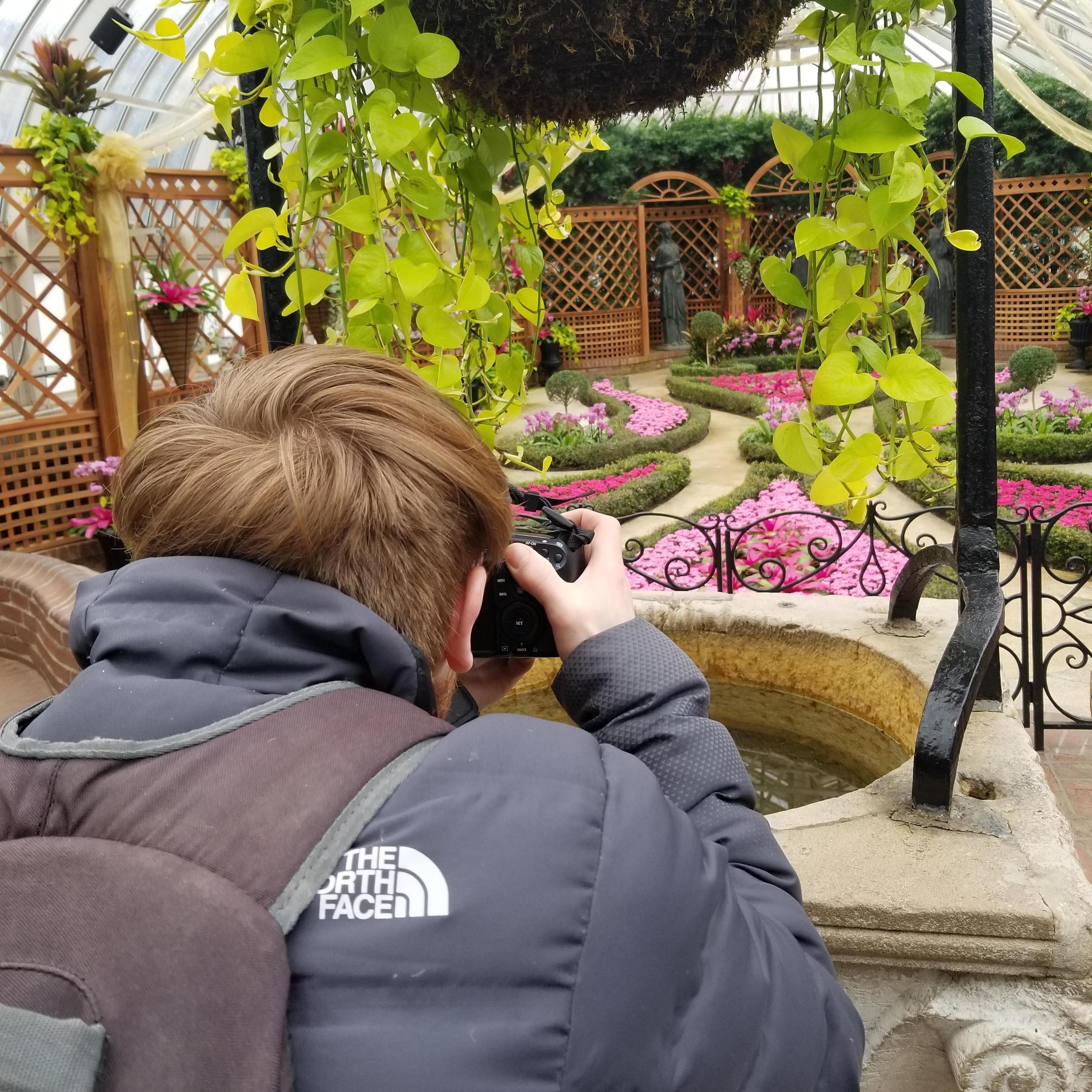 Him in his element.