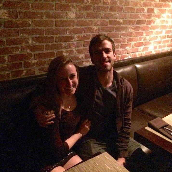 Our first Valentine's Day - a few weeks before we officially started dating. Alex waited until the last minute (because, of course he did) so we couldn't get a reservation until after 11pm.