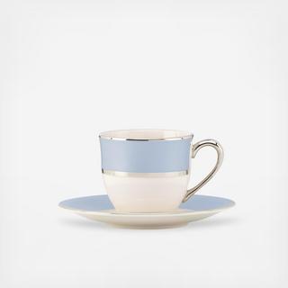 Blue Frost Demitasse Cup & Saucer