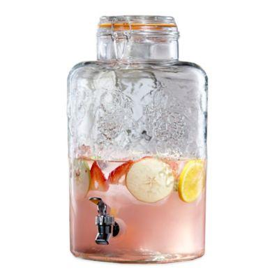 Vineyard Glass Beverage Dispenser in Clear