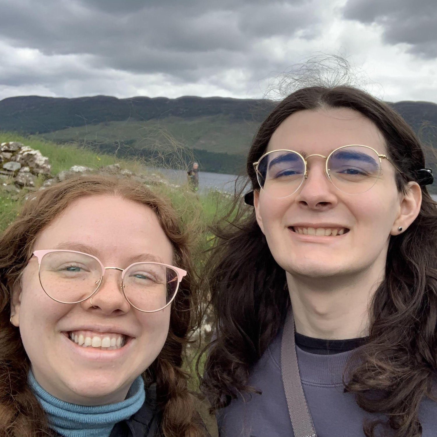 At a castle along Loch Ness in Scotland!