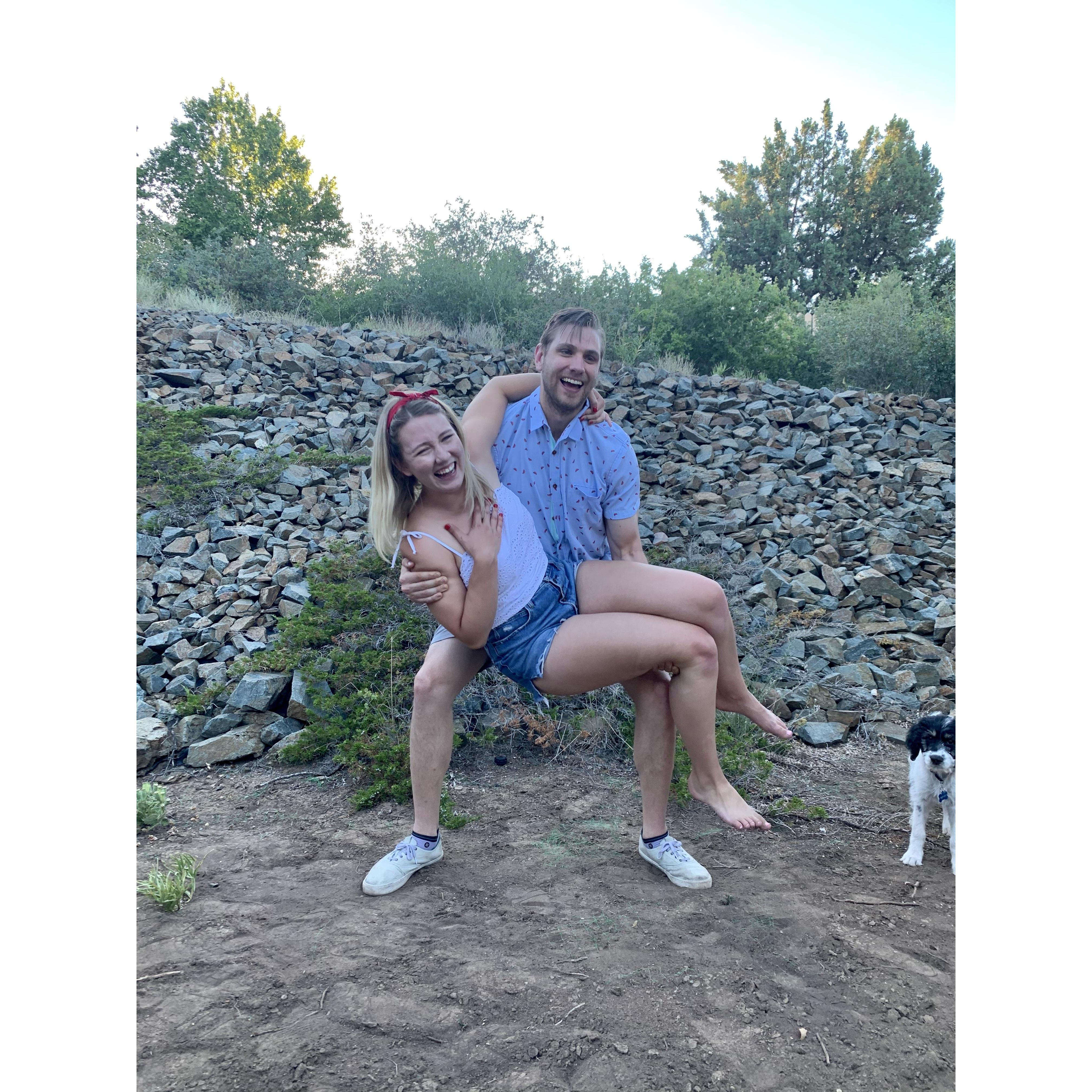 Our reaction if you had told us then we would be getting married exactly a year later
