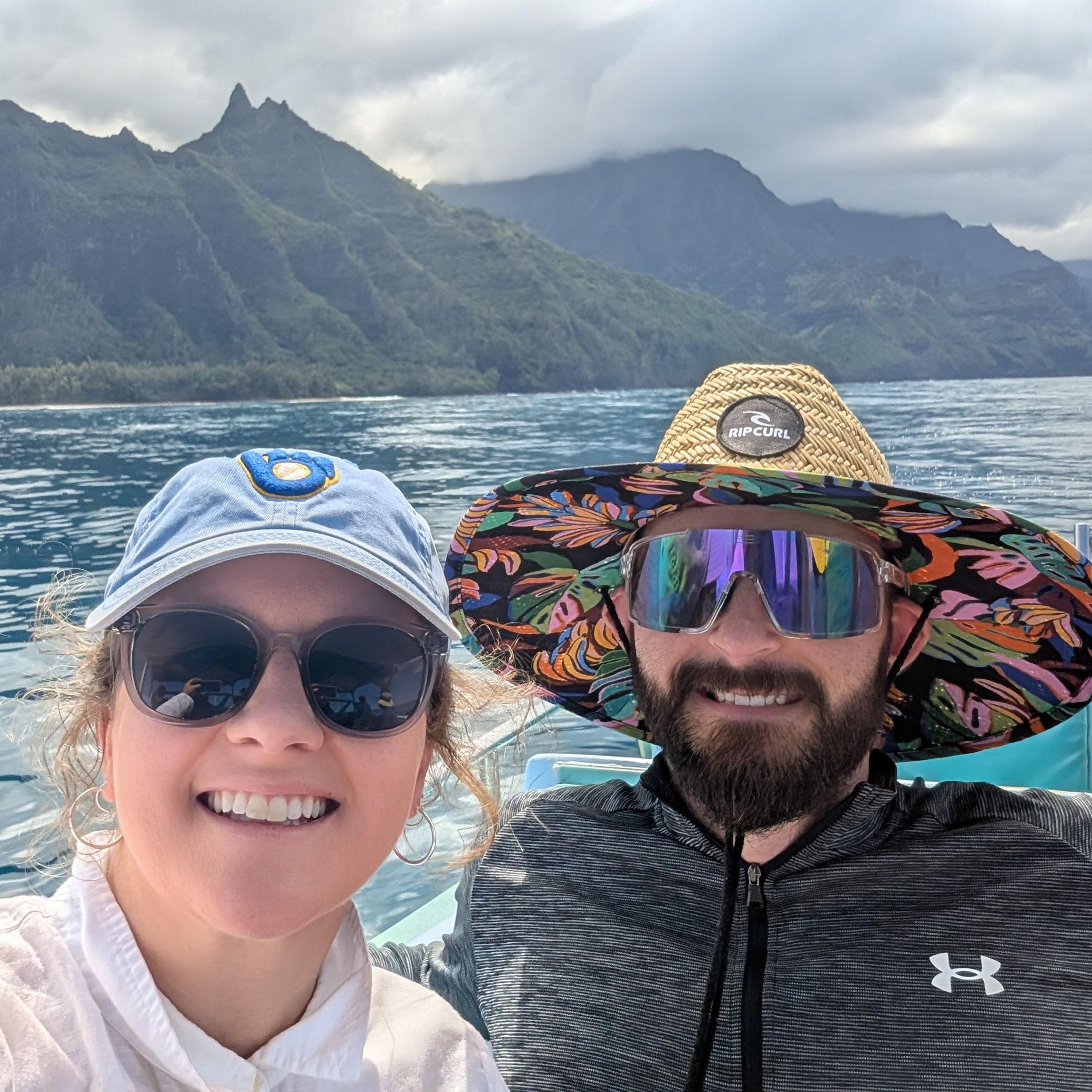 Napali Coast of Kauai for Sheila and Alan's 70th Birthday trip