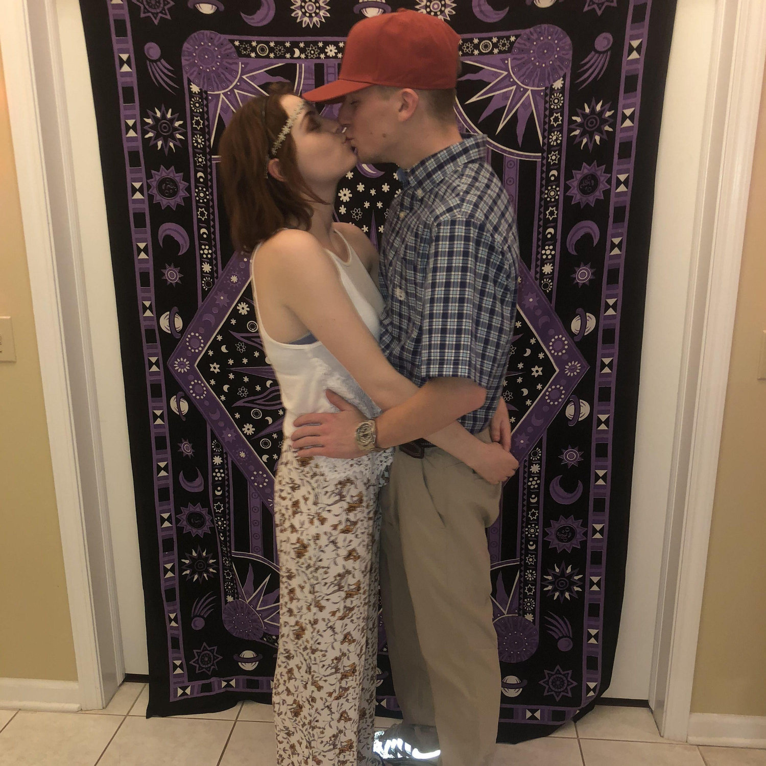Jenny & Forest Gump on Halloween.