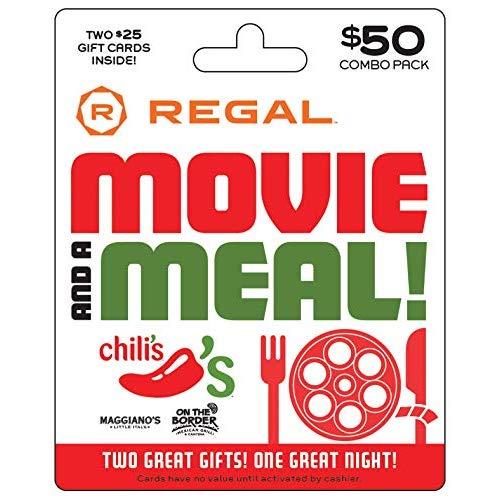 Brinker-Regal Entertainment Movie & A Meal Gift Cards, Multipack of 2