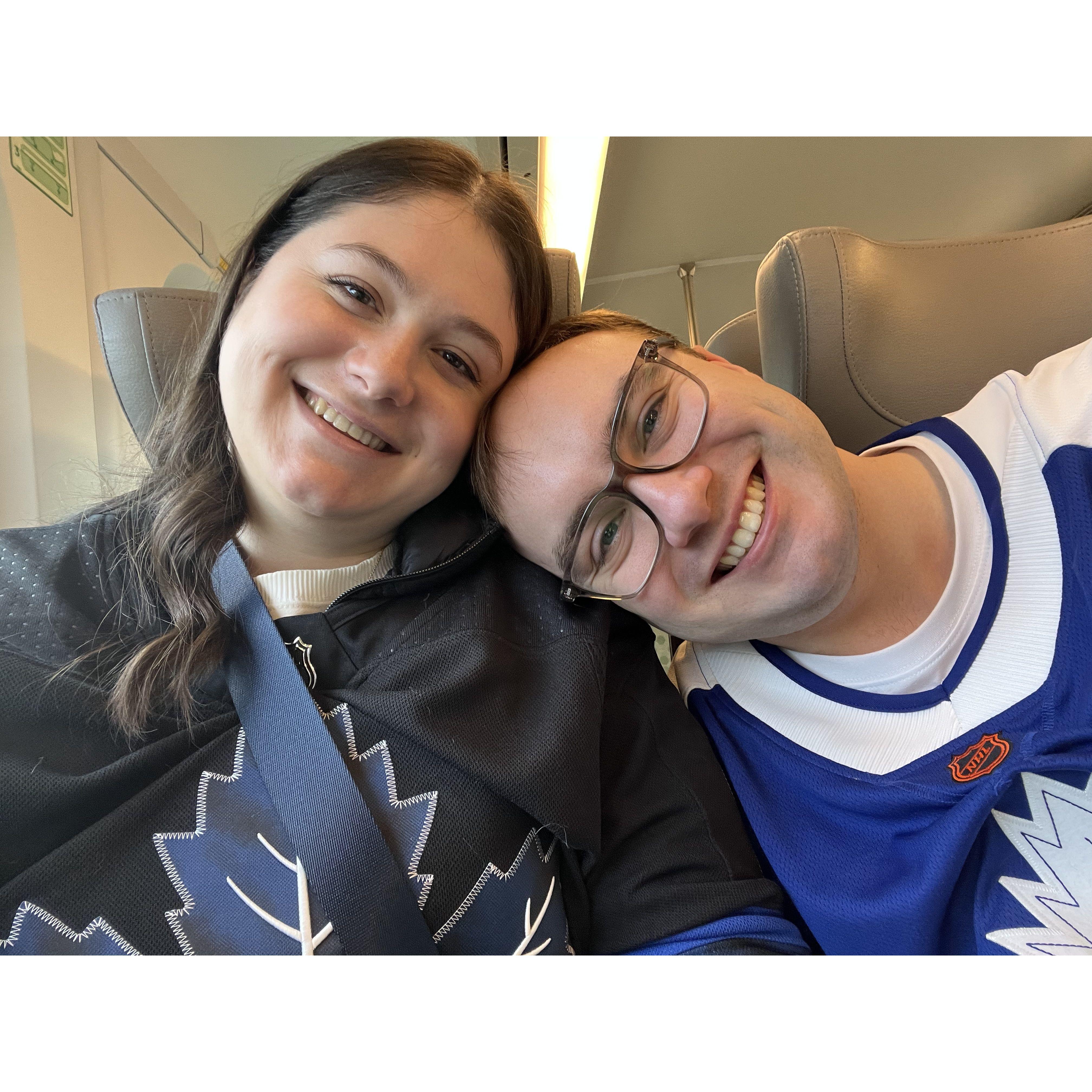 On our way to see the Leafs play!