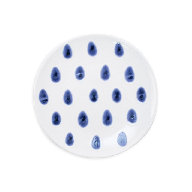 VIETRI Santorini Dot Salad Plate
