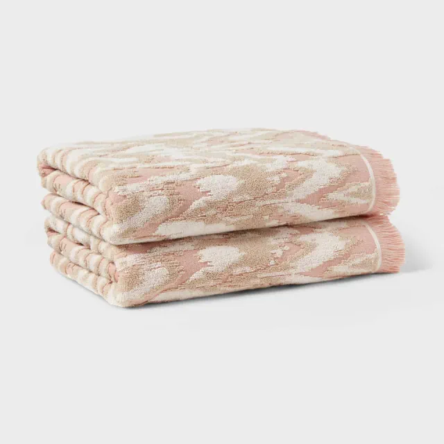 2pk Coastal Oversized Bath Towel Ephrussi - Threshold™