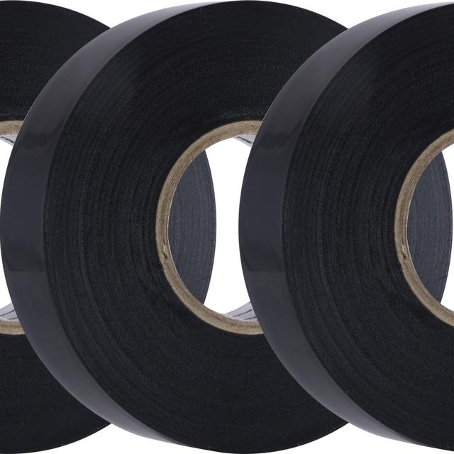 Hyper Tough Vinyl Electrical Tape, 50 ft, 3/4", Black, 3 Pack, 34366