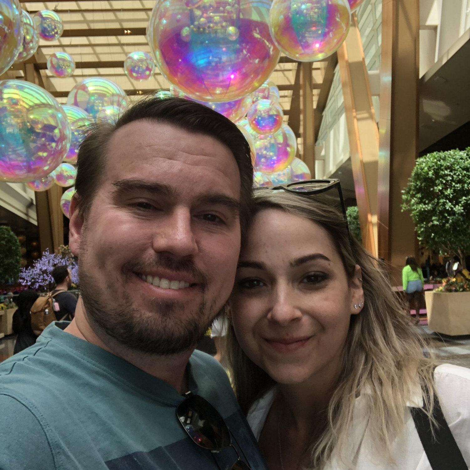 We love Vegas!! The Bellagio Lobby was so beautiful!