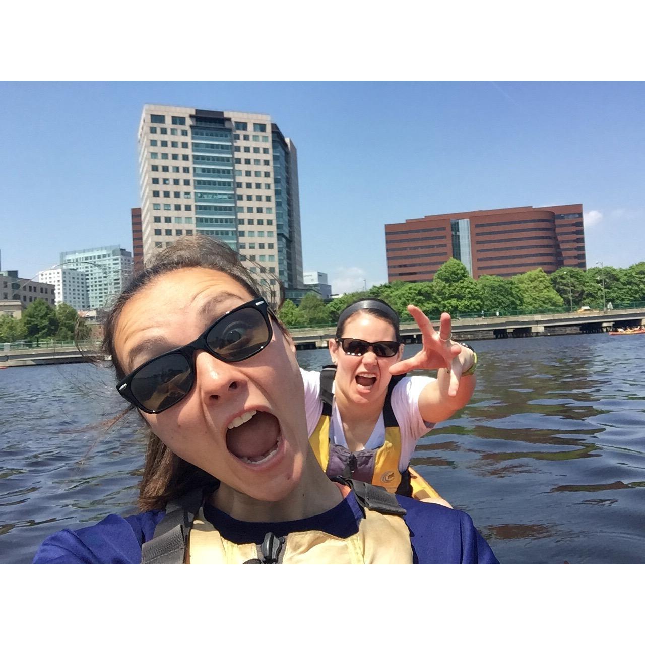 Kayaking on the Charles