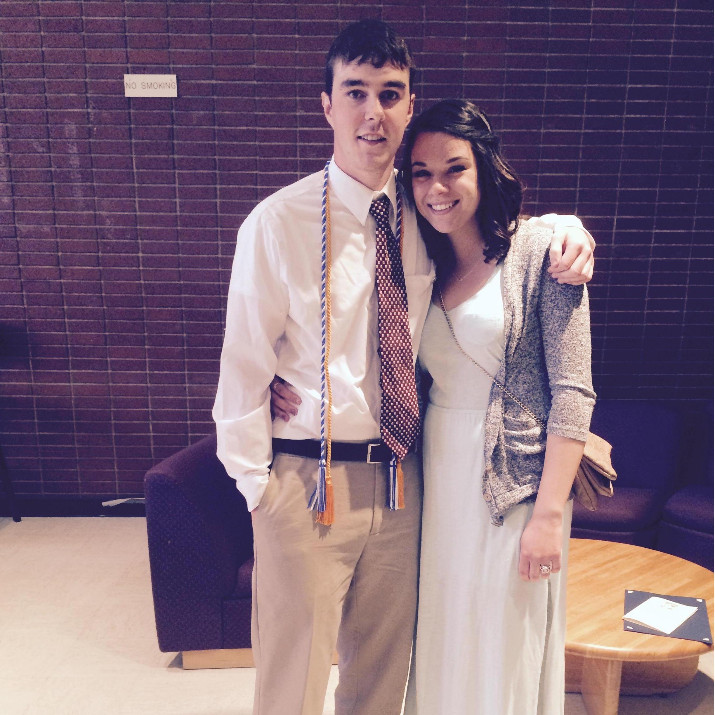 Gaige's nursing school pinning ceremony in 2015
