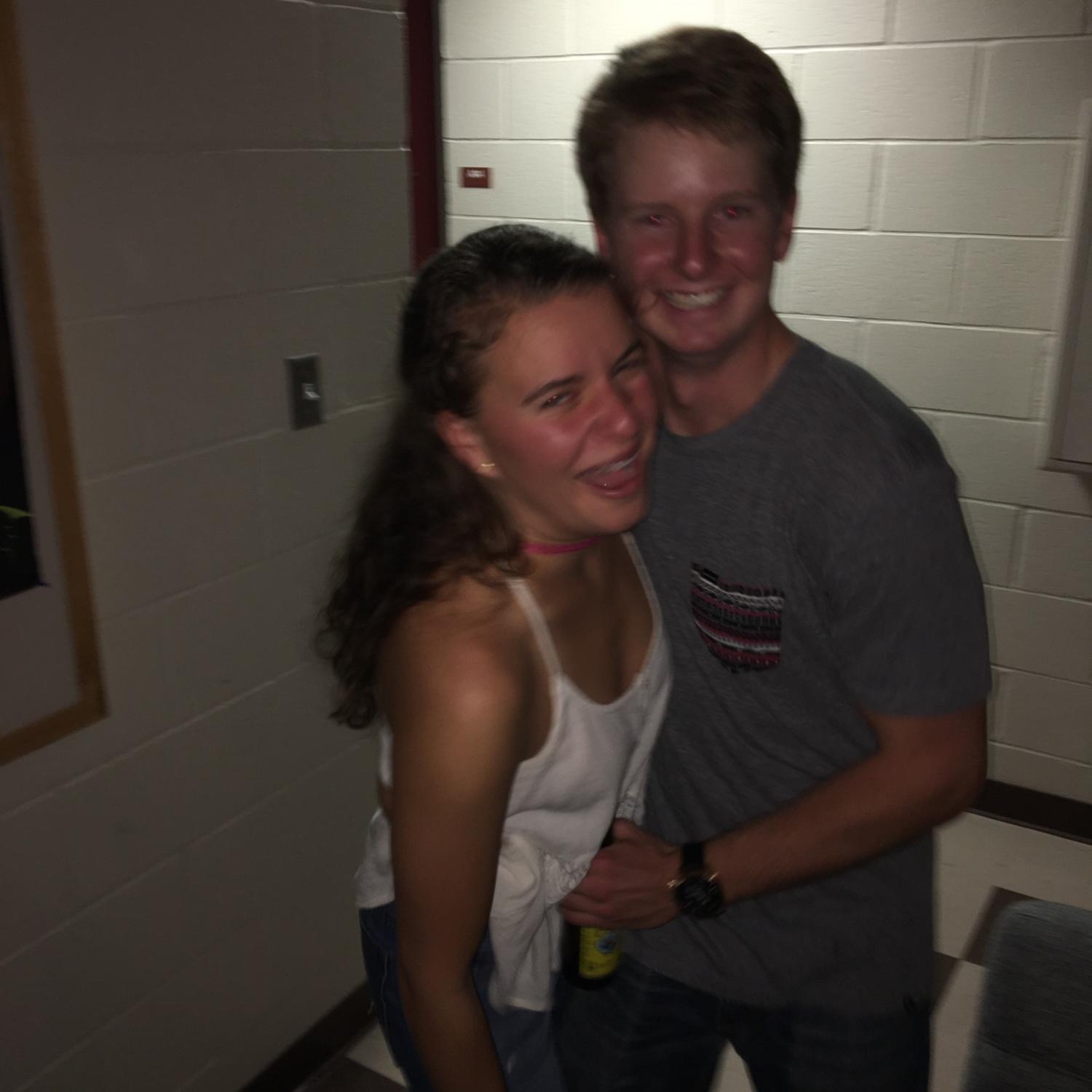 Our first photo together