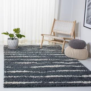 Venus Shag Striped Rug
