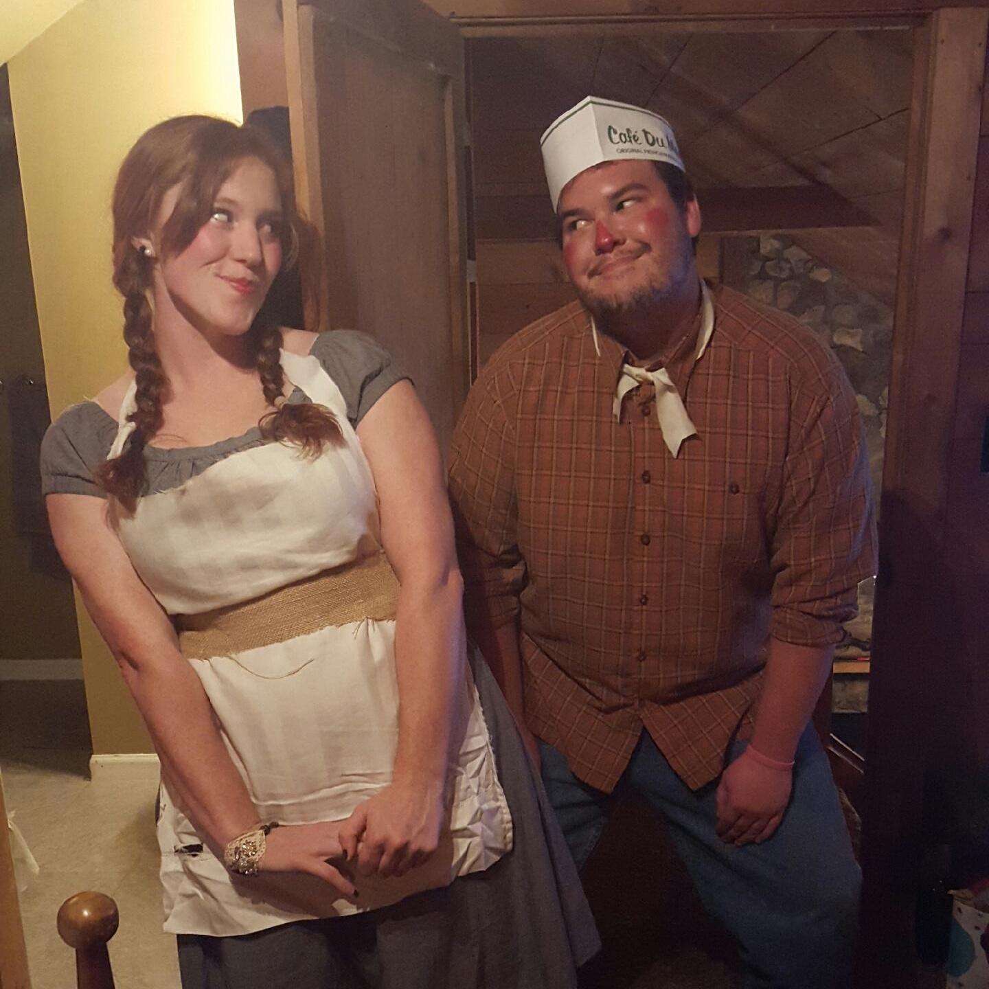 We were raggety Ann and Andy for Halloween