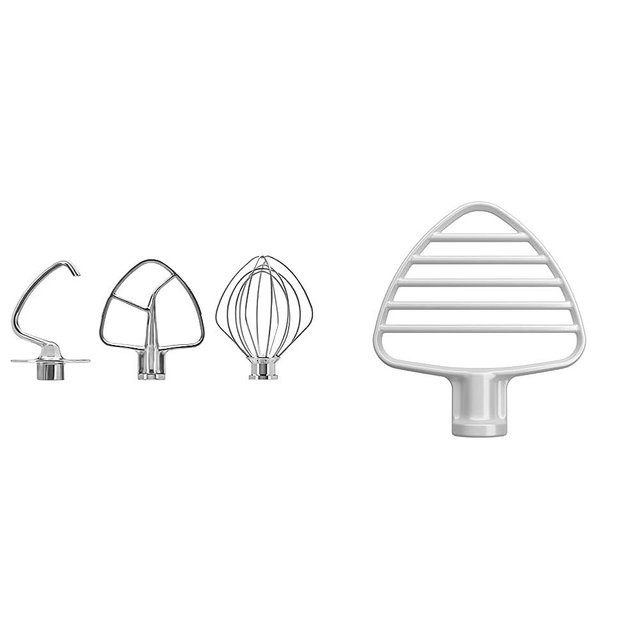 KitchenAid Stainless Steel Mixer Accessories Bundle with Pastry Beater