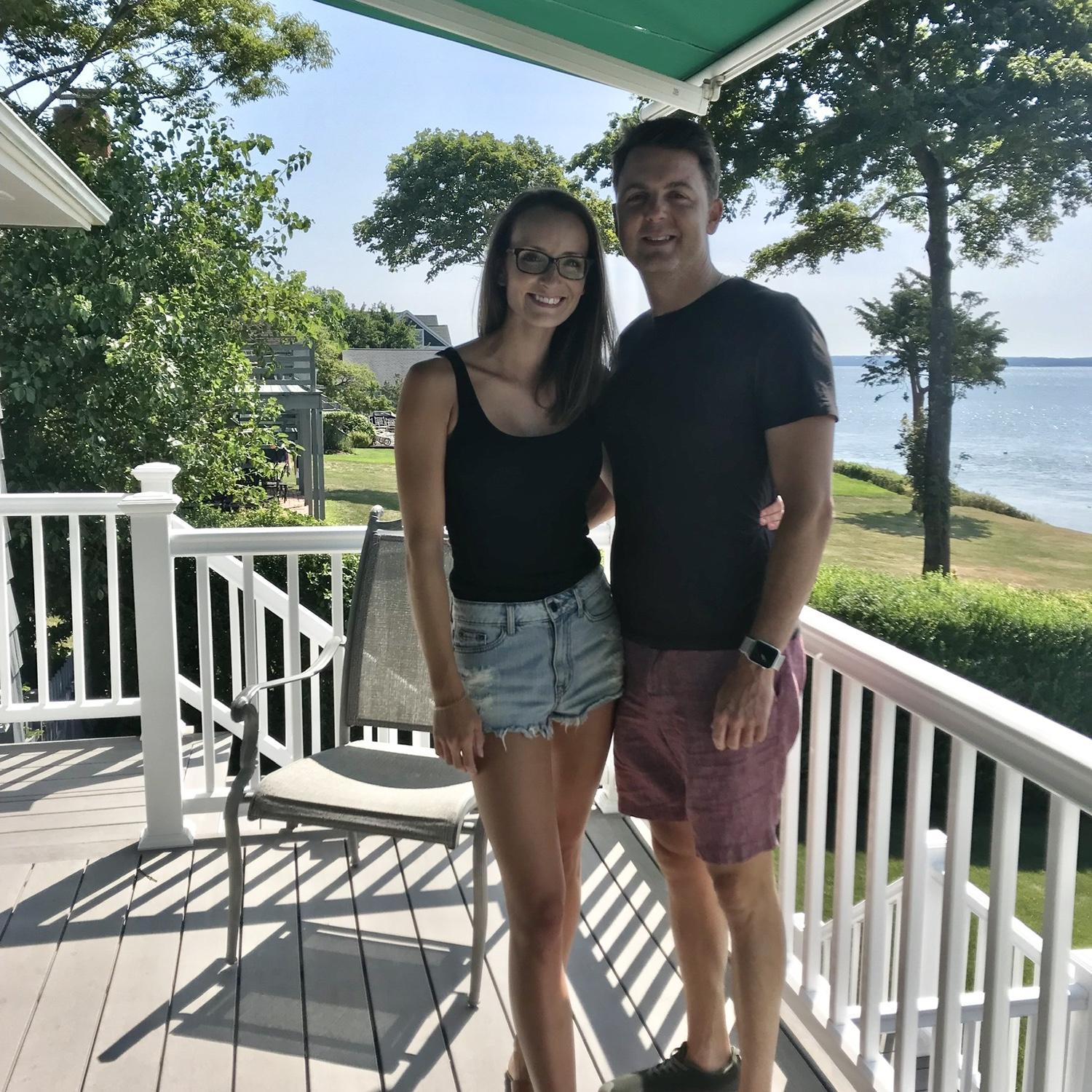 Our first photo together as a couple in 2020