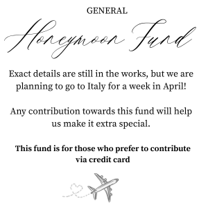 Honeymoon Fund - Credit Card Payment