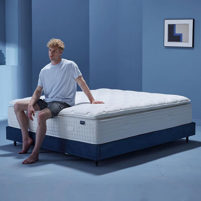 INCEPDREAM 14 Inch Queen Size Mattress, Medium Firm Hybrid Bed with Tencel Cooling Cover, Gel Memory Foam, Dual Pocket Springs, Pressure Relief, Motion Isolation, CertiPUR-US Certified, No Fiberglass