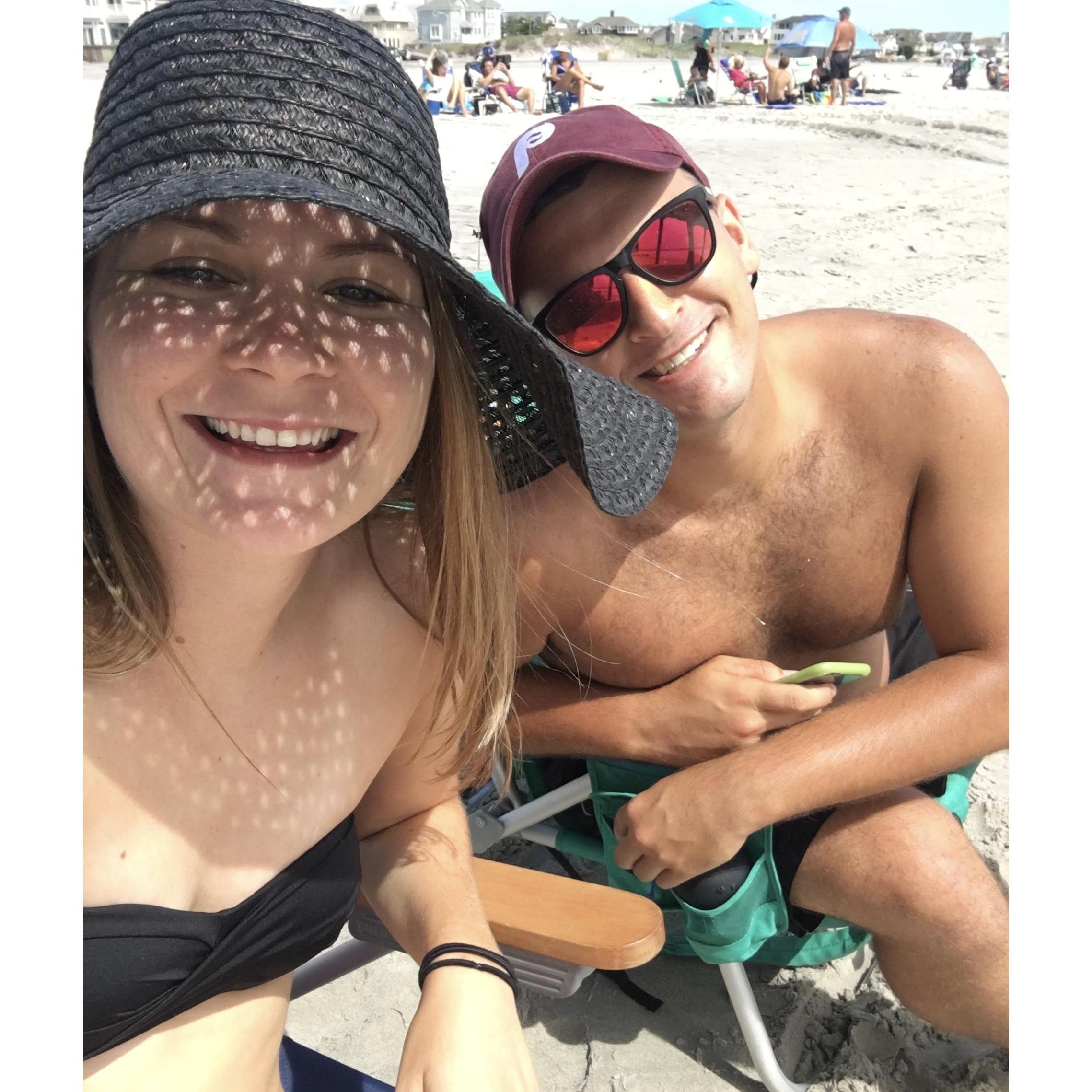 Catching sun in our favorite place - Margate City, NJ!