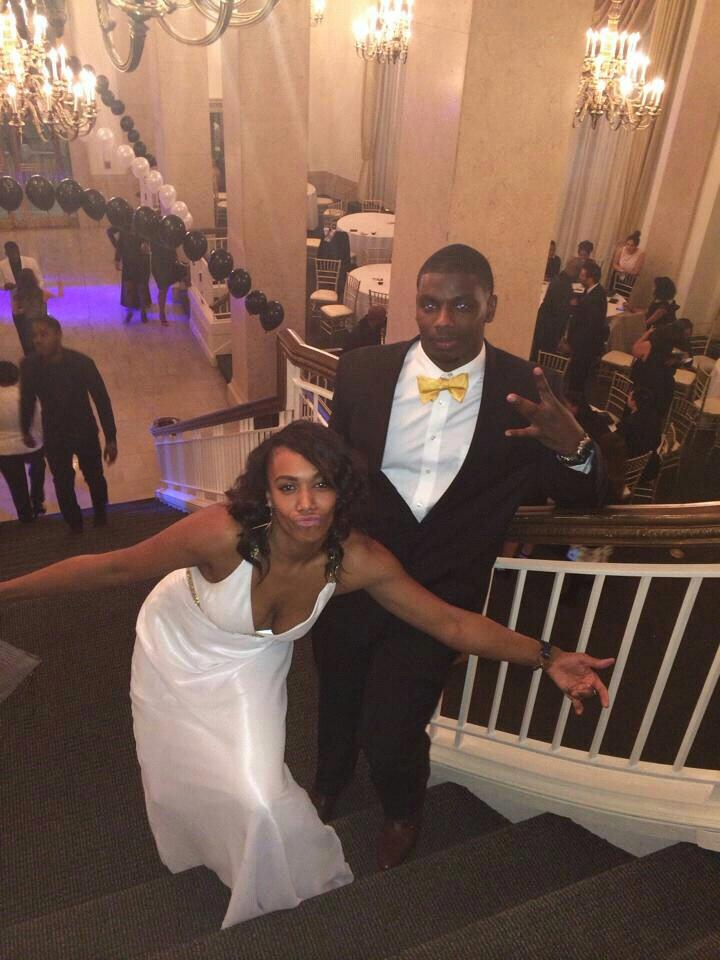 The couple at a Morehouse School of Medicine Formal