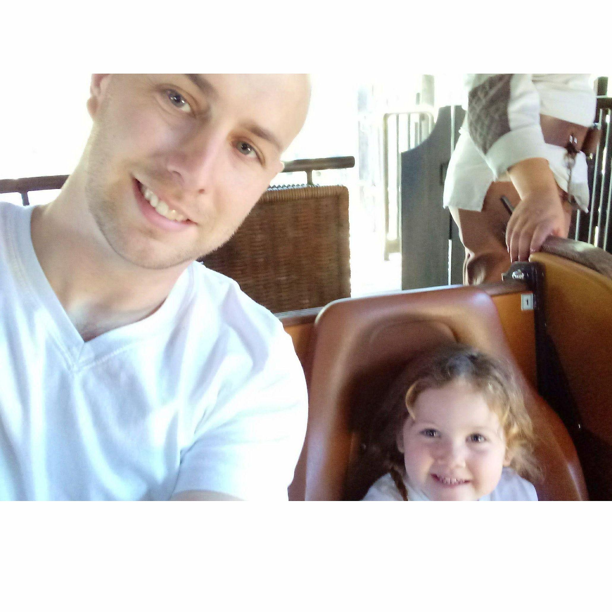 Scarlett's first ride at universal!