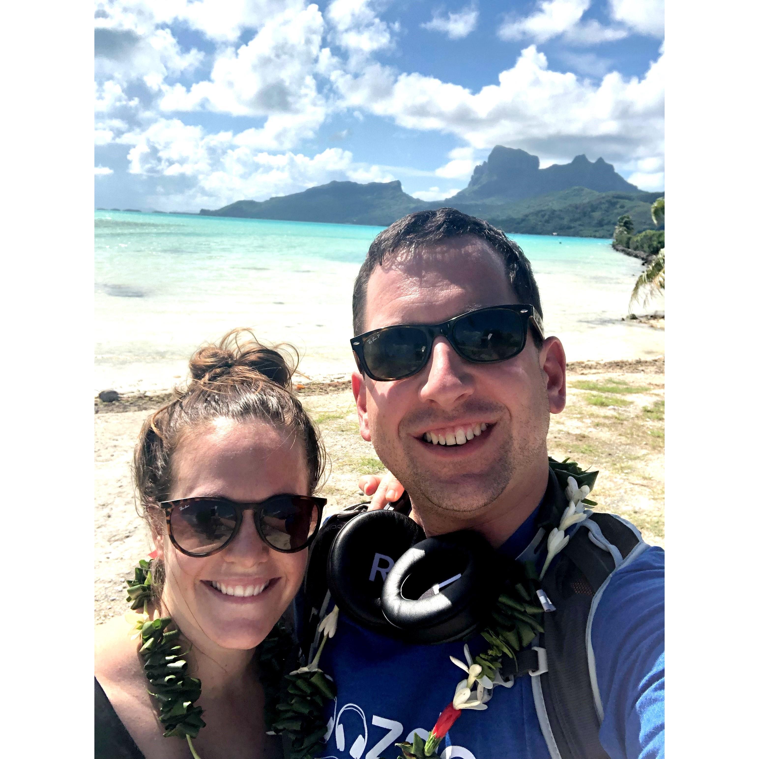 Fresh off the plane in Bora Bora