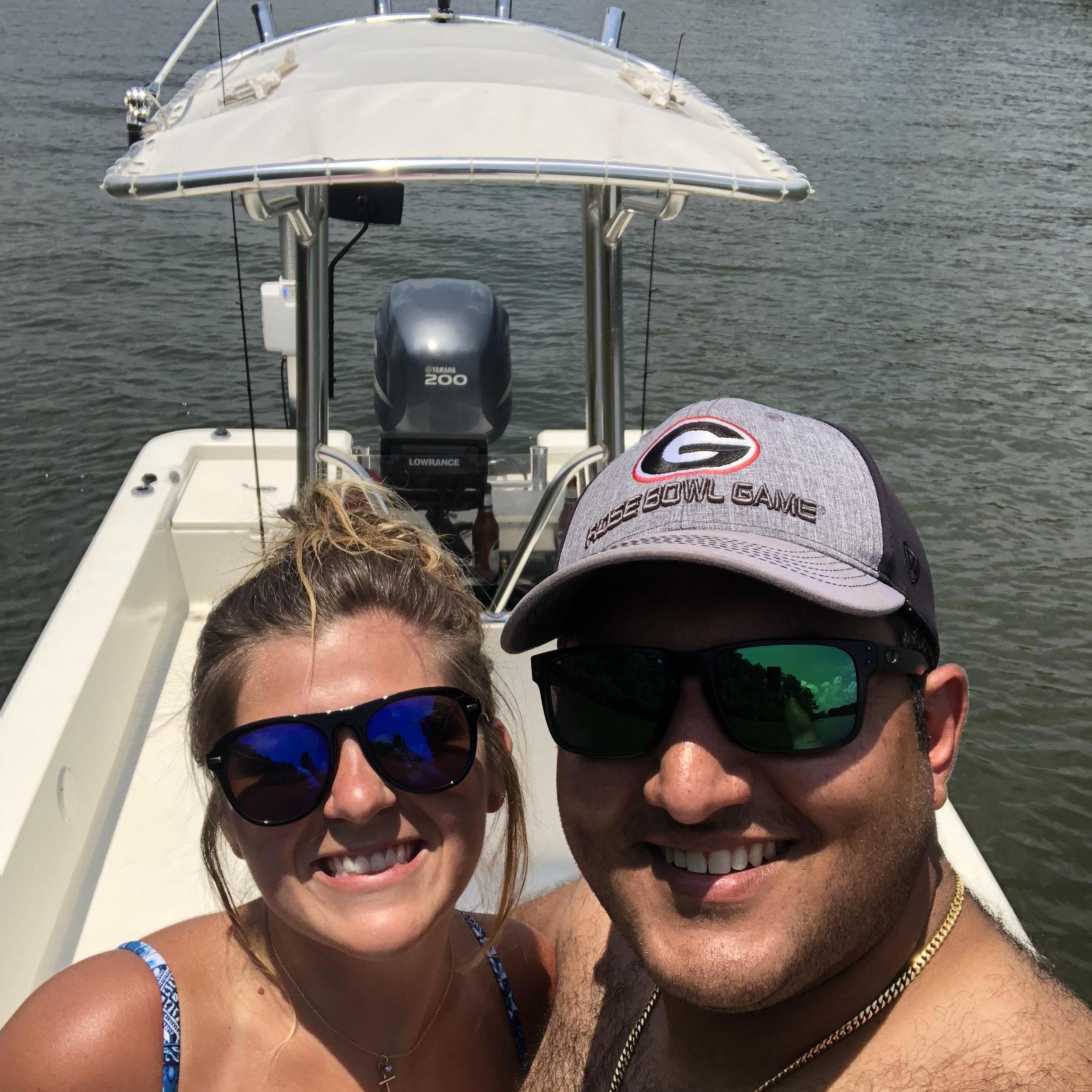Spent our 1 year anniversary out on the lake!
