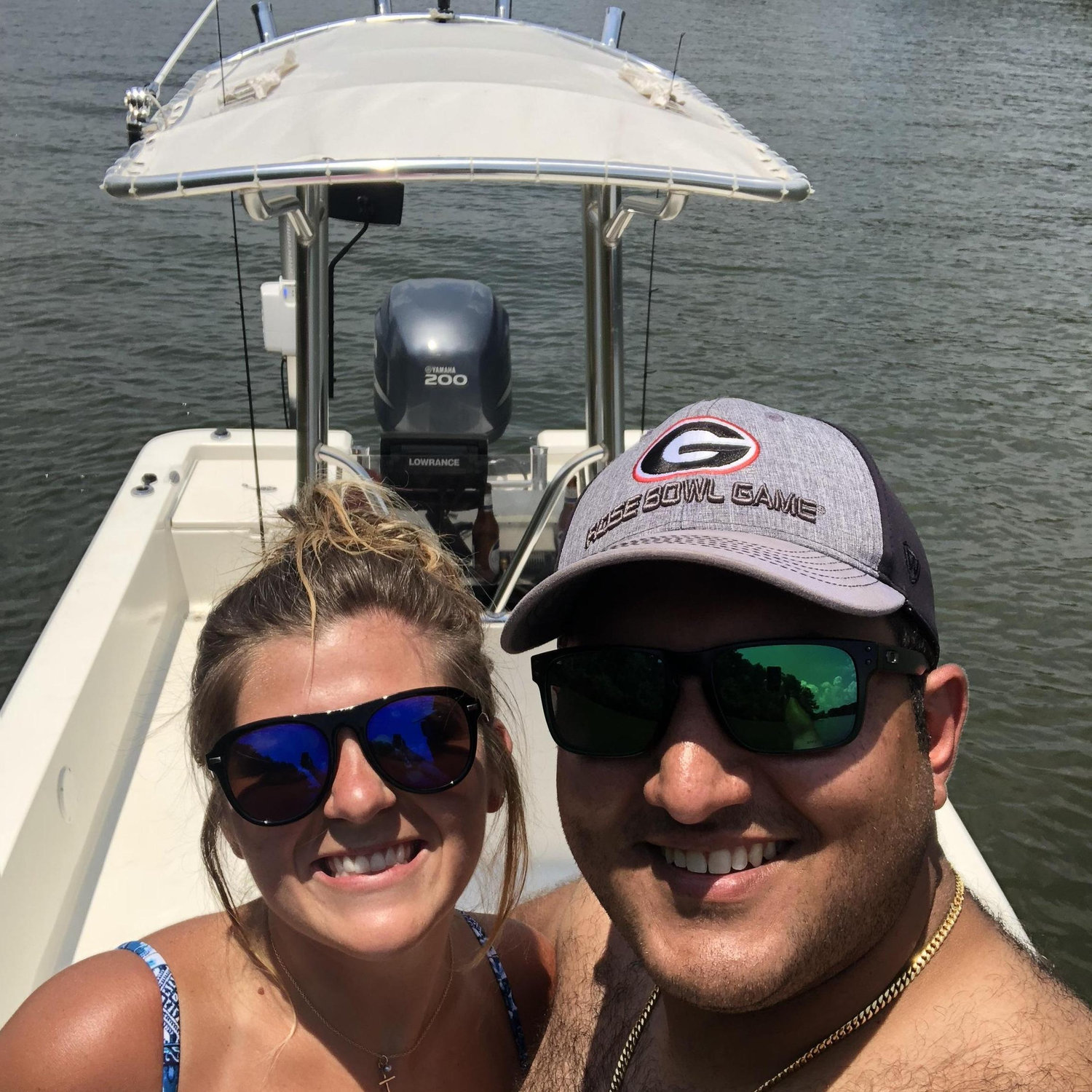 Spent our 1 year anniversary out on the lake!