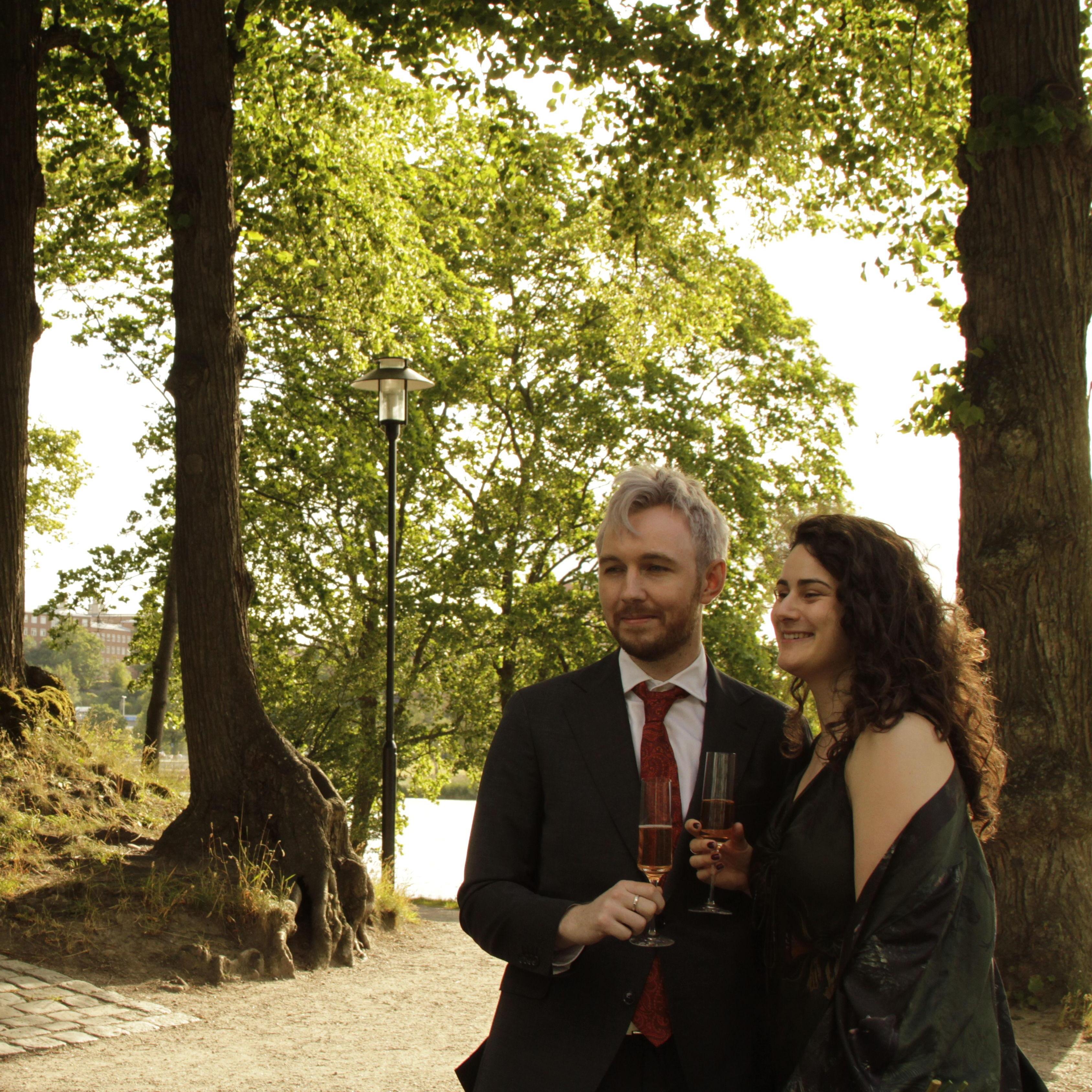 Our engagement took place in Hagaparken, one of our favourite spots in Stockholm, on a sunny afternoon in June 2024.