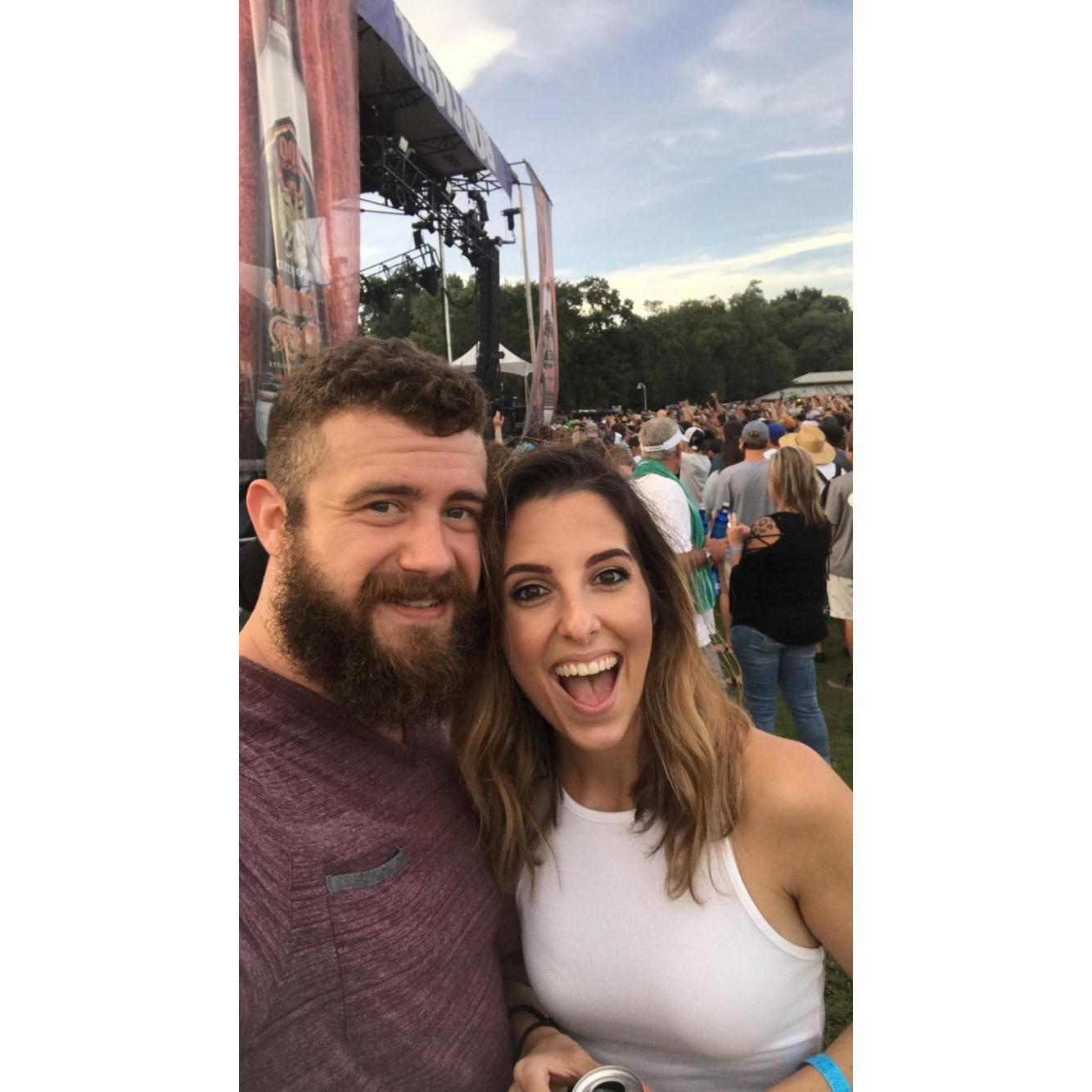 We snapped this right before lil John went on stage